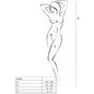 PASSION - WOMAN BS034 BODYSTOCKING BIANCO TAGLIA UNICA