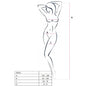 PASSION - DONNA BS031 BODYSTOCKING NERO TAGLIA UNICA