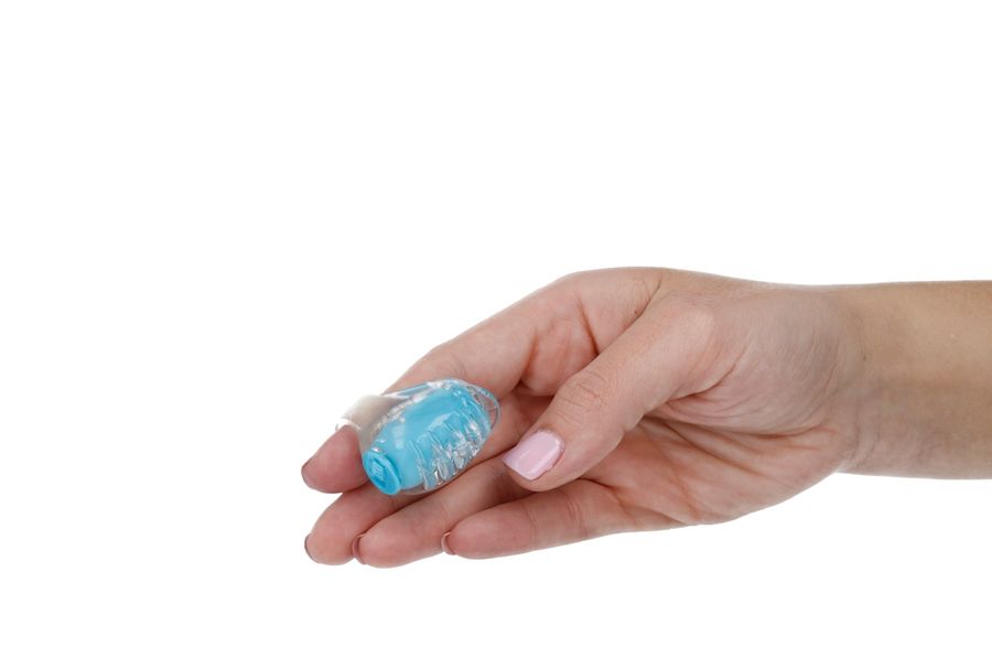 Stimolatore a dita blue CASUAL LOVE, dispositivo di piacere compatto e flessibile per massaggi sensoriali.