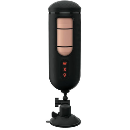 Vibratore PDX ELITE Mega Milker Vibrante, dispositivo di stimolazione con design ergonomico e dettagli in silicone nero.