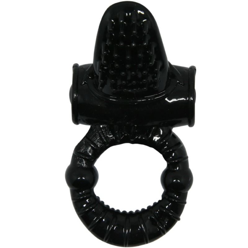Anello vibrante Sweet Ring con coniglio strutturato, in metallo, da uomo, brand Baile for Him, dettagli artistici e moderni