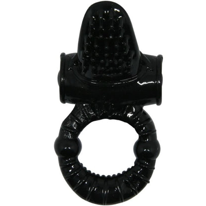 Anello vibrante Sweet Ring con coniglio strutturato, in metallo, da uomo, brand Baile for Him, dettagli artistici e moderni