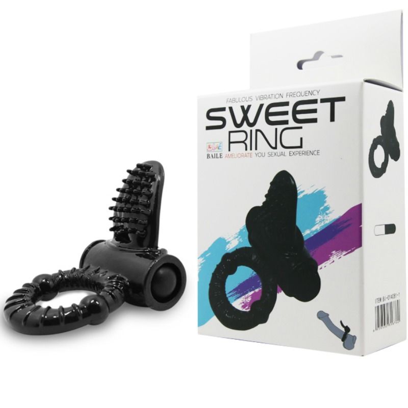 Anello vibrante Sweet Ring con coniglio strutturato, prodotto da BAILE FOR HIM, in metallo con design elaborato e dettagli artistici.