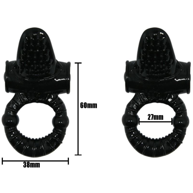Anello vibrante BAILE Sweet Ring con coniglio strutturato, design originale e dettagli eleganti, per uomo.