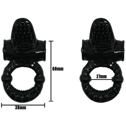 Anello vibrante BAILE Sweet Ring con coniglio strutturato, design originale e dettagli eleganti, per uomo.