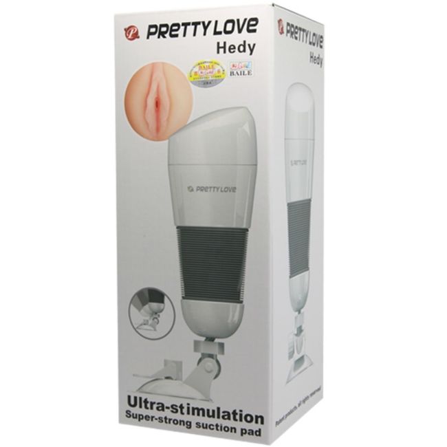 Masturbatore vagina Pretty Love Hedy, prodotto per il piacere maschile, con dettagli realistici e morbidi all’interno.