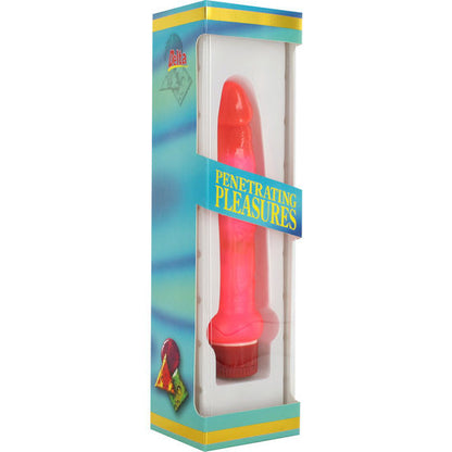 Vibratore anale SEVEN CREATIONS Jelly rosa sottile, con superficie liscia e design ergonomico, visibile in dettaglio nell'immagine.