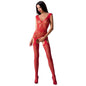 PASSION - WOMAN BS062 BODYSTOCKING ROSSO TAGLIA UNICA