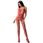PASSION - WOMAN BS058 BODYSTOCKING ROSSO TAGLIA UNICA