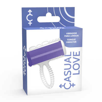 Vibratore anello viola casual love, dispositivo di stimolazione morbido e flessibile, ideale per piacere personale e intimo.