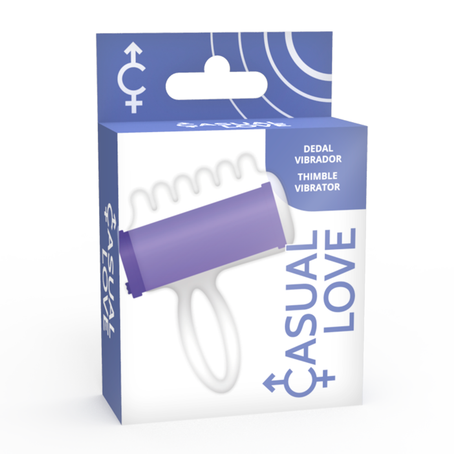 Stimolatore per dita Lilla del marchio CASUAL LOVE, design compatto e morbido per piacere e benessere delle mani.