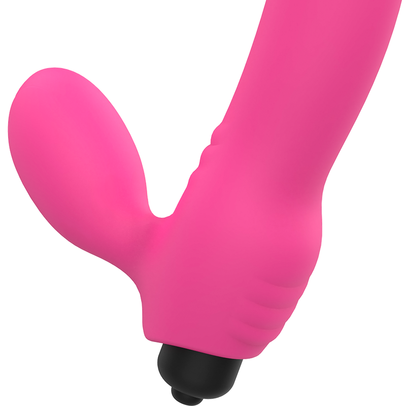 Vibratore OHMAMA BIX doppia stimolazione, edizione natalizia rosa, silicone morbido e design ergonomico.