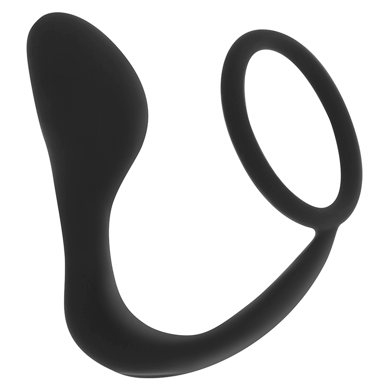 OHMAMA - SILICONE BUTTER PLUG WITH RING 10.5 CM