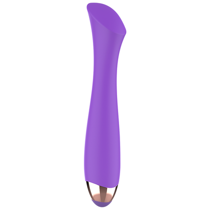 Vibratore ricaricabile WOMANVIBE in silicone con punto "K" Mandy, design ergonomico e superficie liscia.
