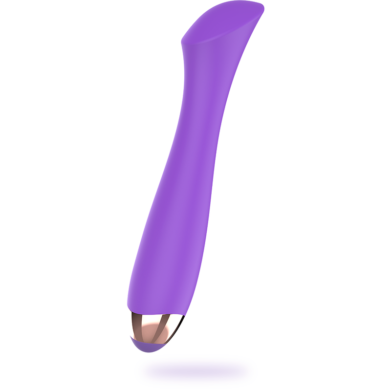 Vibratore ricaricabile in silicone Womanvibe Mandy con punto "K", design ergonomico e superficie liscia, ideale per stimolazione.