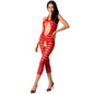 PASSION - DONNA BS081 BODYSTOCKING NERO TAGLIA UNICA