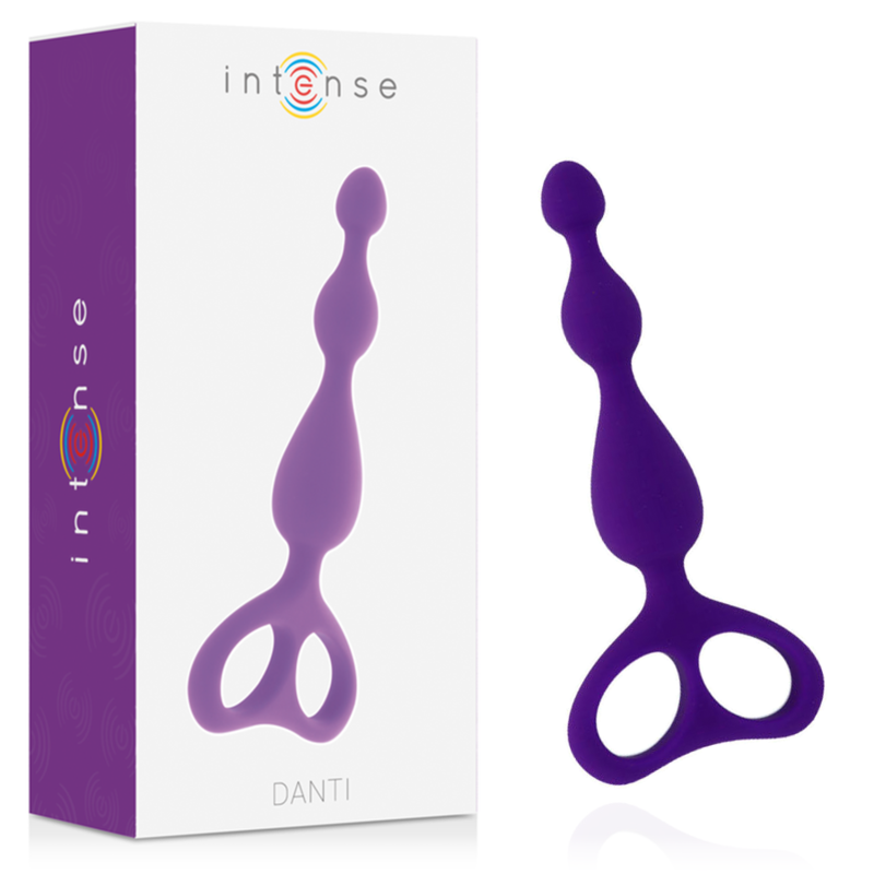 Danti anale lilla di INTENSE ANAL TOYS, silicone, forma ergonomica, ideale per stimolazione anale, colore viola.