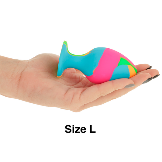 Set di tappi in silicone multicolore INTENSE ANAL TOYS, vari formati e colori, per uso anale sicuro e confortevole.