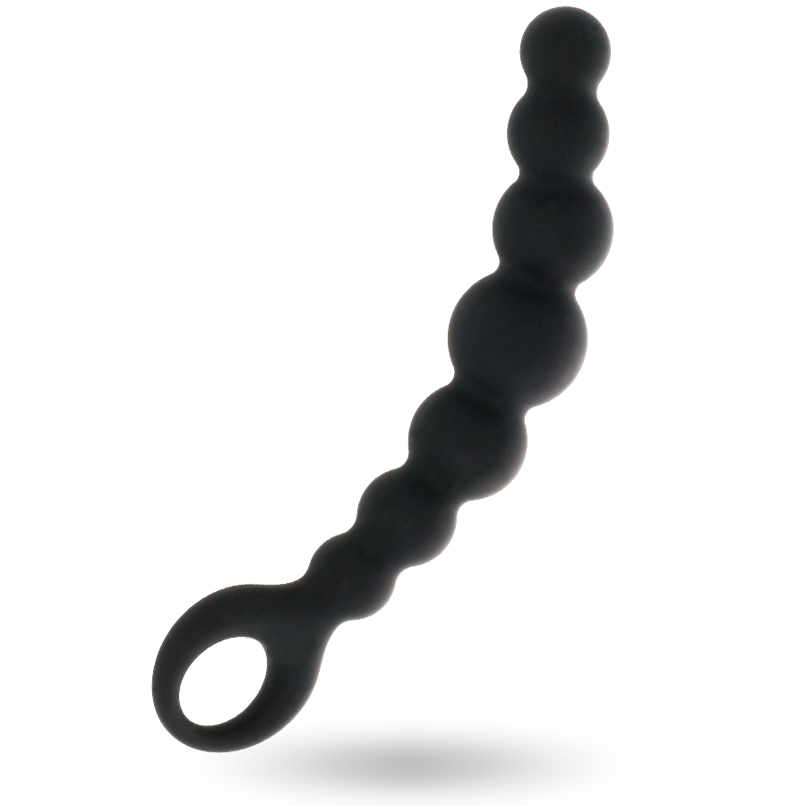 Sfere anale MAX BLACK di INTENSE ANAL TOYS, morbide e lisce, visibile in primo piano, ideali per stimolazione anale.