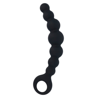 Sfere anale nero INTENSE ANAL TOYS SFERE ANAL MAX BLACK, forma rotonda e superficie liscia, ideale per il gioco anale.