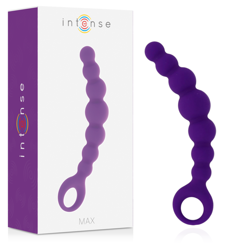 Sfere anal massimo INTENSE ANAL TOYS di colore lilla, con superficie liscia e design ergonomico per uso anal sicuro e confortevole.