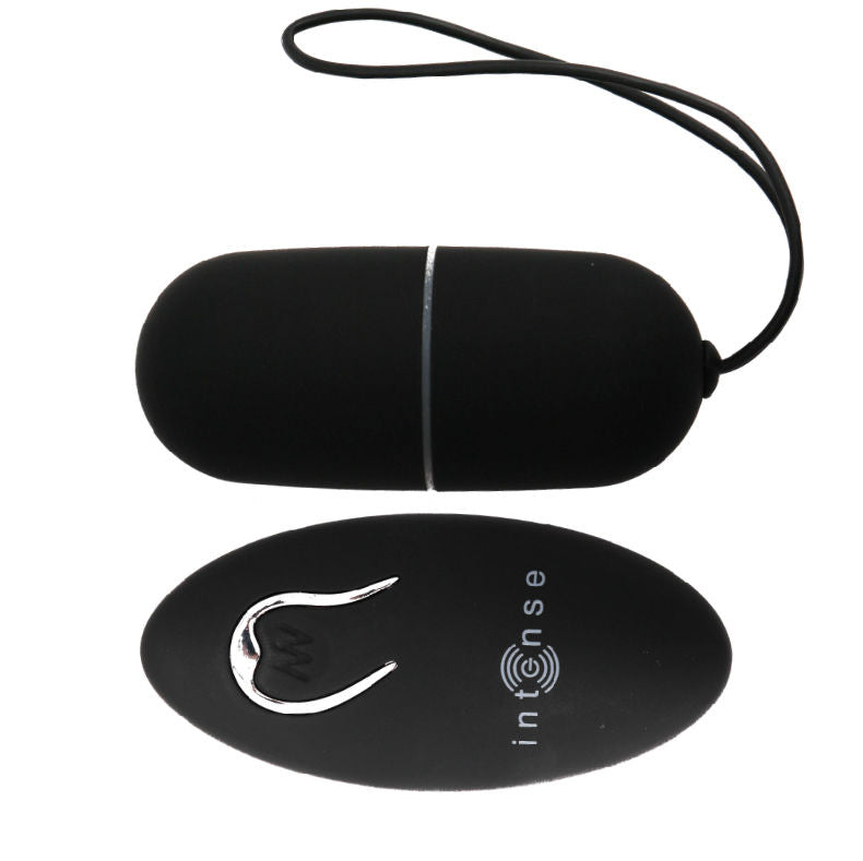 Uovo vibrante nero INTENSE Flippy I con telecomando, giocattolo erotico per coppie, con design elegante e funzionalità avanzate