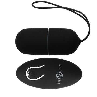 Uovo vibrante nero INTENSE Flippy I con telecomando, giocattolo erotico per coppie, con design elegante e funzionalità avanzate