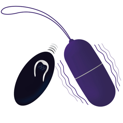 Uovo vibrante viola INTENSE Flippy I con telecomando, giocattolo erotico per coppie, con superficie liscia e design ergonomico.