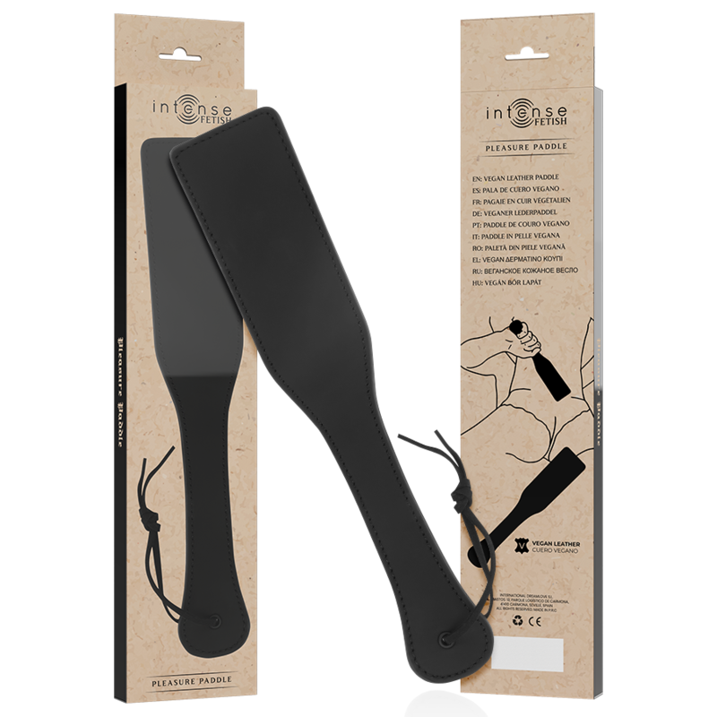 Pala in pelle vegana INTENSE FETISH con design dettagliato e finitura liscia, ideale per uso decorativo o sensuale.