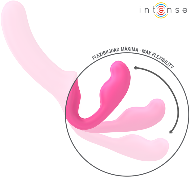 Vibratore doppio rosa INTENSE AMY di 20 cm con telecomando, design ergonomico e materiali di alta qualità.