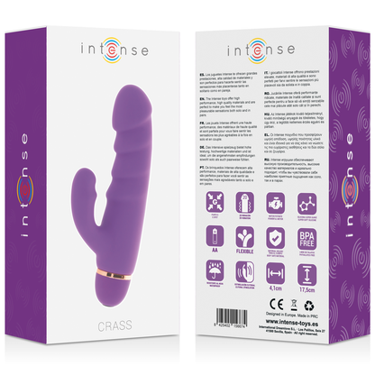 Gel di silicone viola Intense Fun Crass 20 Velocit, prodotto per modellare e proteggere i capelli.
