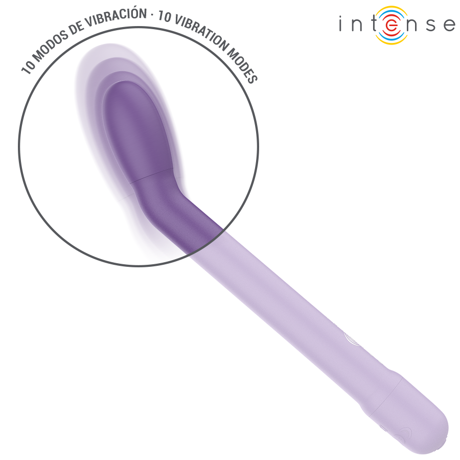 Stimolatore punto G ricaricabile Intense Karlie, colore viola, design ergonomico e pratico per il piacere.