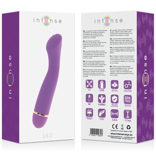 Scarpa LILO 20 in silicone lilla di INTENSE FUN, con dettagli colorati e design comodo e resistente.