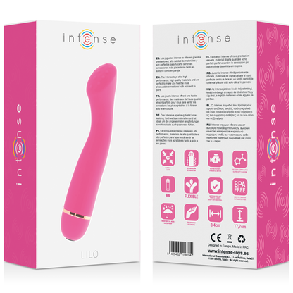 Lettino da gioco INTENSE FUN LILO 20 in silicone rosa, con dettagli e struttura resistente, ideale per bambini.