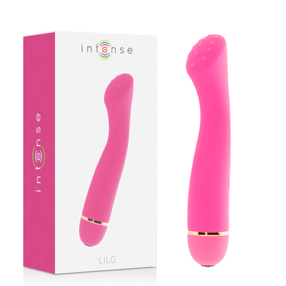LILO 20 Velocità in silicone rosa di INTENSE FUN, design elegante e moderno, ideale per divertimento e stimolazione.