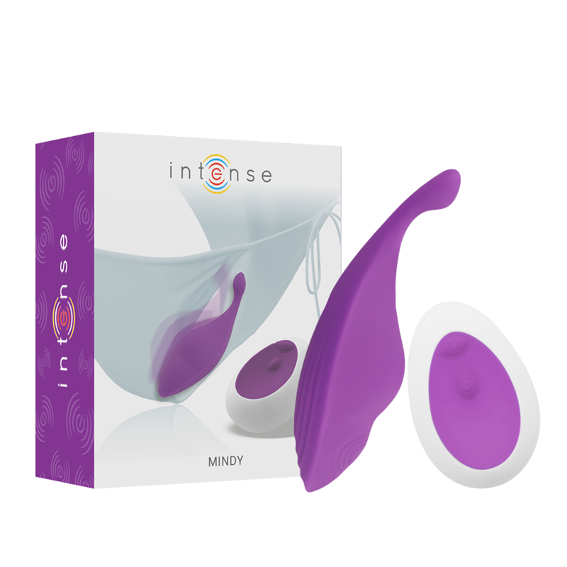 Slip femminile viola INTENSE FUN MINDY PANTIE con telecomando, tessuto morbido e design seducente, perfetto per il comfort e lo stile.