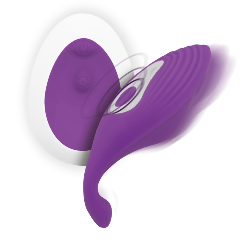 Slip intimo viola INTENSE MINDY PANTIE con telecomando, dettaglio di lingerie sexy e comoda, marca INTENSE FUN.