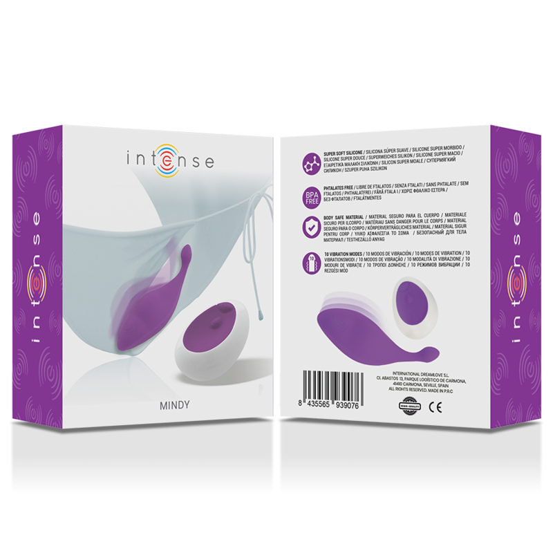Slip bikini viola INTENSE FUN con telecomando, morbido tessuto e comodo taglio, ideale per momenti di relax e divertimento.