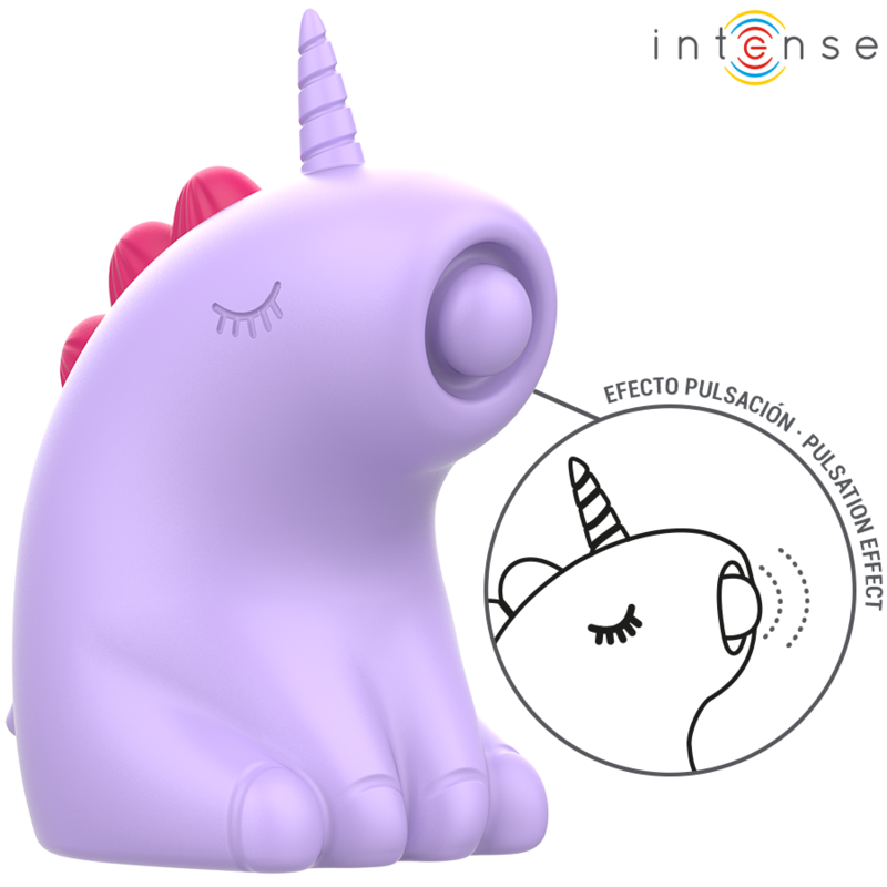 Stimolatore della lingua INTENSE FUN, dispositivo per sensazioni di pulsazione e piacere, con design compatto e colori vivaci.