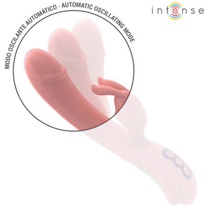 Vibratore rosa INTENSE Rachel Rabbit con 5 modalità di vibrazione, design elegante e dettagli realistici.