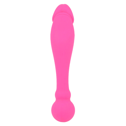 Silicone Rick Dual Rosa di INTENSE FUN, giocattolo erotico con design a doppio stimolo rosa, morbido e realistico.