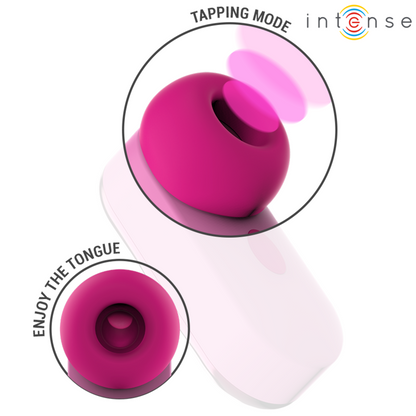 Stimolatore clitoride rosa Intense Fun Sabrina, dispositivo di piacere con design ergonomico e materiali morbidi.