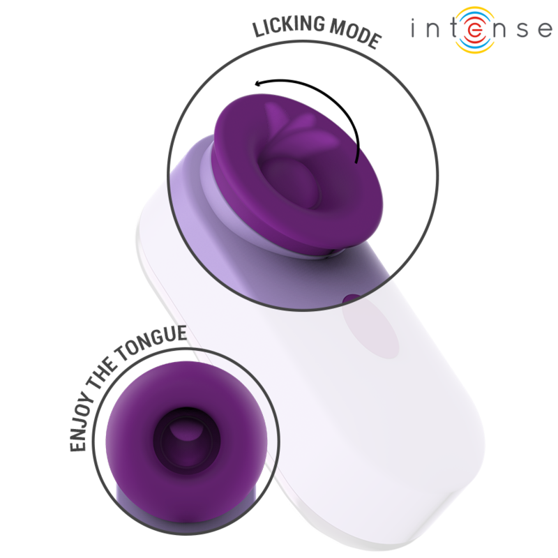 Stimolatore clitoride Sabrina Viola di INTENSE FUN, dispositivo vibrante rosa con design elegante e maneggevole.