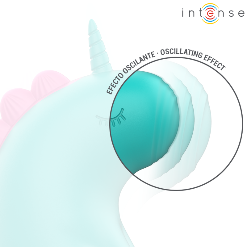 Stimolatore linguistico Trixie unicorno di INTENSE FUN, giocattolo colorato e divertente per stimolare i sensi.