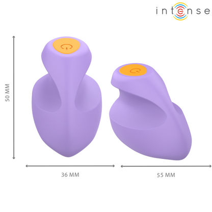 Stimolatore Ursula viola di INTENSE Fun con 10 vibrazioni, display digitale e design ergonomico, perfetto per il piacere.