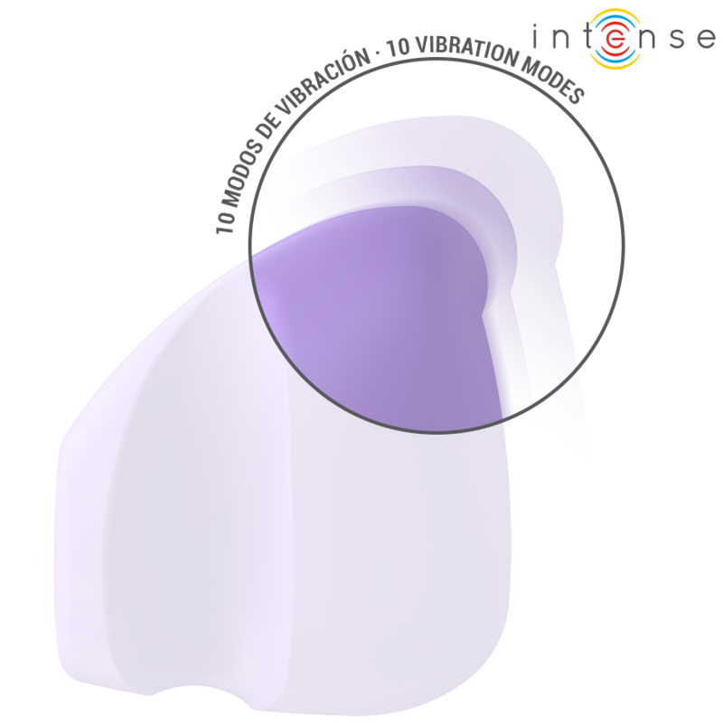 Stimolatore Ursula INTENSE Fun con 10 vibrazioni, colore viola, ergonomico e versatile, ideale per piacere e relax.