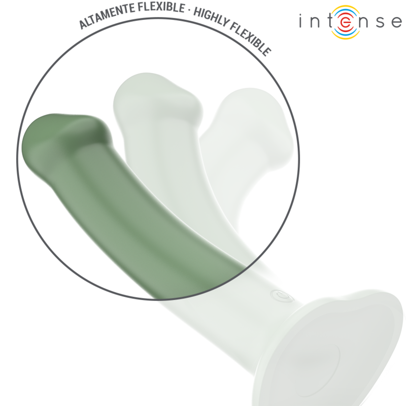 Vibratore Becca con ventosa verde di INTENSE FUN, 10 vibrazioni, telecomando, per piacere e stimolazione.