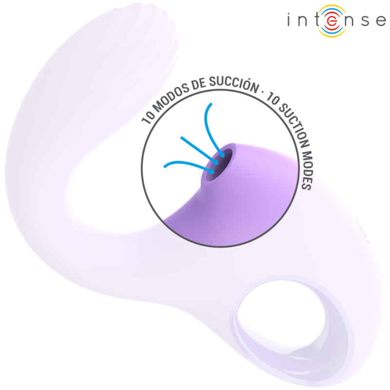 Vibratore e stimolatore Baxter Viola di INTENSE FUN, colore viola, con design ergonomico e dettagli di alta qualità.