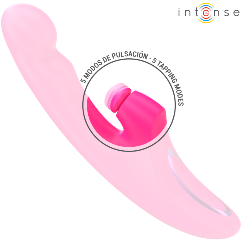 Vibratore multifunzione rosa INTENSE EMI 13,5 cm con 10 modalità di vibrazione, design ergonomico e funzionalità 3 in 1.