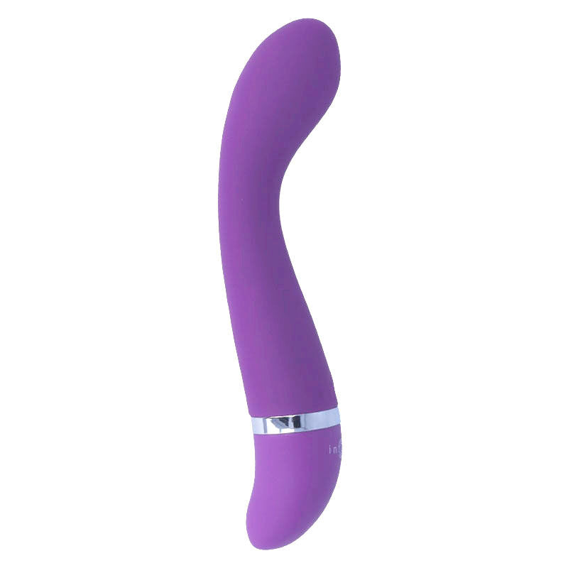 Vibratore Leo Lilla in silicone di lusso di INTENSE FUN, design elegante e superficie liscia per piacere intenso.